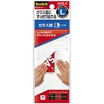 （まとめ買い）スリーエム 3M 掲示用タブ ガラス用 L 859LN 透明 【×10セット】