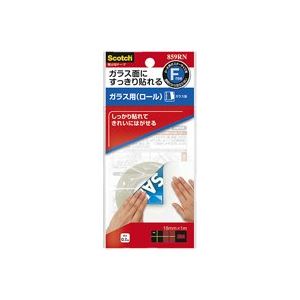 （まとめ買い）スリーエム 3M 掲示用ロールテープ ガラス用 859RN 透明 【×10セット】