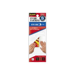 （まとめ買い）スリーエム 3M 掲示用タブ ガラス用SエコノP 859JN-10透明 【×2セット】