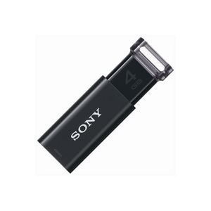 （まとめ買い）SONY ソニー USBメモリー 4GB USM4GU B ブラック 【×4セット】
