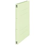 （まとめ買い）プラス 間伐材フラットファイル 紙バインダー 2穴 No.021K A4S 緑10冊 【×5セット】