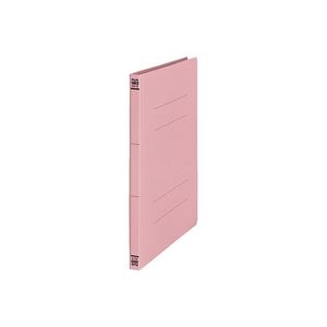 （まとめ買い）プラス 間伐材フラットファイル 紙バインダー 2穴 No.021K A4S 桃10冊 【×5セット】