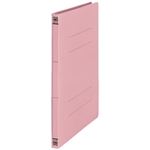 （まとめ買い）プラス 間伐材フラットファイル 紙バインダー 2穴 No.021K A4S 桃10冊 【×5セット】