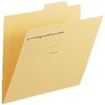 （まとめ買い）プラス 間伐材個別フォルダ FL-061KIFイエロー10枚 【×5セット】