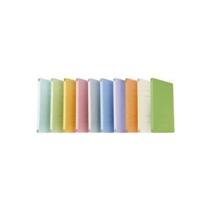 （まとめ買い）プラス フラットファイル 紙バインダー 2穴 021N A4S アイボリー10冊 【×10セット】