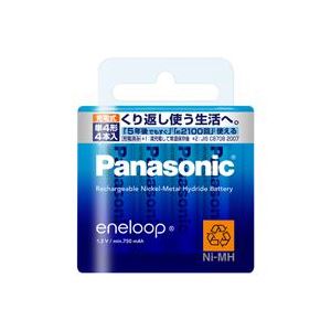 （まとめ買い）Panasonic パナソニック エネループ単4 4本入BK-4MCC/4 【×3セット】