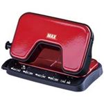 （まとめ買い）マックス 軽あけパンチSCOOVA DP-15T／R 赤 DP90125 【×10セット】