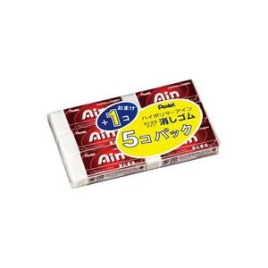 （まとめ買い）ぺんてる 消しゴムAin5+1個 ZEAS10-6 【×10セット】