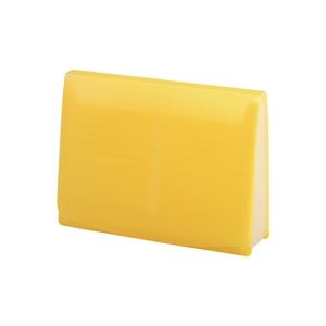 （まとめ買い）LIHITLAB エクスパンディングファイル A-5050-5 黄 【×5セット】