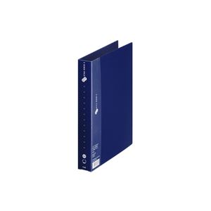 （まとめ買い）プラス 2リングファイルFC-121RF B5S 35mmネイビー 【×10セット】