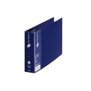 （まとめ買い）プラス 2リングファイルFC-151RF B6E 35mmネイビー 【×10セット】