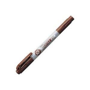 （まとめ買い）ゼブラ ZEBRA 蛍光オプテックス2 EZ 茶 WKT11-E 【×30セット】