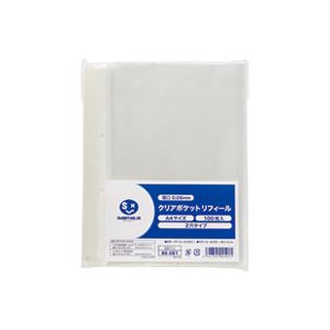 （まとめ買い）ジョインテックス クリアポケット中紙無 2穴500枚 D077J-5 【×2セット】