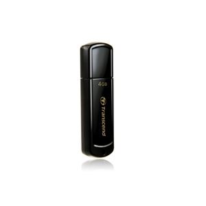 （まとめ買い）トランセンド USBメモリ 4GB ブラック TS4GJF350 【×5セット】
