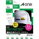 （まとめ買い）エーワン 屋外用サインラベルA4 31072 白36面 5枚 【×3セット】