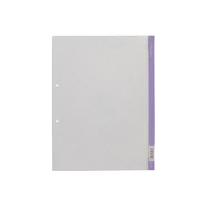 （まとめ買い）キングジム クリアホルダーLホルダー730 A4S 藤 5冊 【×10セット】