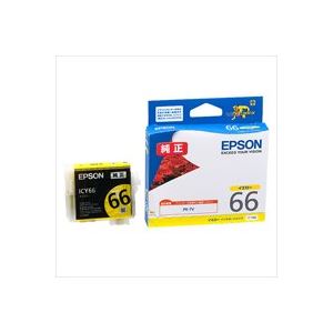 （まとめ買い）エプソン EPSON インクカートリッジ ICY66 イエロー 【×4セット】
