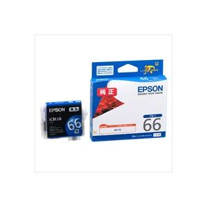 （まとめ買い）エプソン EPSON インクカートリッジ ICBL66 ブルー 【×4セット】