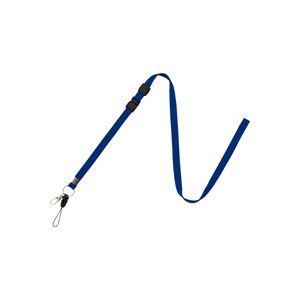 （まとめ買い）オープン工業 名札用ロングストラップ 青 NB-208-BU 【×10セット】
