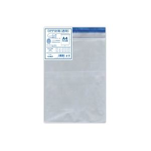 （まとめ買い）菅公工業 OPP厚口透明封筒 シ920 A4用 100枚 【×3セット】