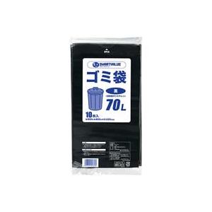 （まとめ買い）ジョインテックス ゴミ袋 LDD 黒 70L 10枚 N210J-70 【×10セット】