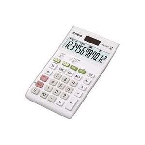 （まとめ買い）カシオ CASIO W税率電卓ジャストサイズ12桁 JW-200T-N 【×2セット】