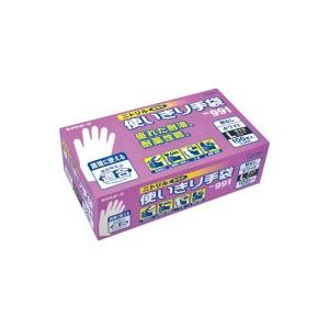 （まとめ買い）エステー ニトリル使いきり手袋粉無No.991ホワイトL 100枚【×2セット】