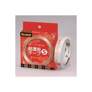 （まとめ買い）スリーエム 3M 超透明テープS BH-18N 紙箱入 【×10セット】