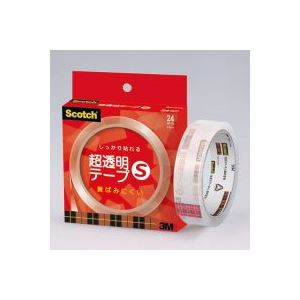 （まとめ買い）スリーエム 3M 超透明テープS BH-24N 紙箱入 【×10セット】