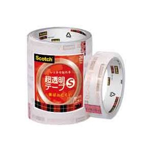 （まとめ買い）スリーエム 3M 超透明テープS BK-24N 工業用包装5巻 【×5セット】