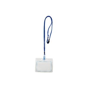 （まとめ買い）西敬 マイティーループ 名札L MLC-131B 青 10本 【×2セット】