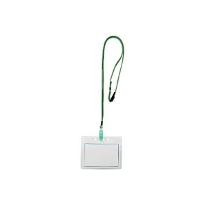 （まとめ買い）西敬 マイティーループ 名札L MLC-131G 緑 10本 【×2セット】