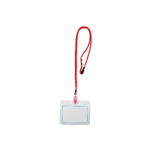 （まとめ買い）西敬 マイティーループ 名札L MLC-131R 赤 10本 【×2セット】