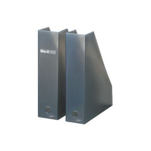 （まとめ買い）ライクイット A4ファイルボックス2個組LM-19 BK ブラック 【×6セット】