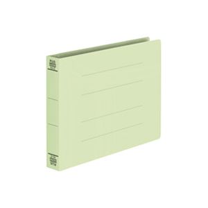 （まとめ買い）プラス フラットファイル 紙バインダー 2穴 042NW A5E 緑10冊 【×5セット】