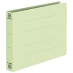 （まとめ買い）プラス フラットファイル 紙バインダー 2穴 042NW A5E 緑10冊 【×5セット】