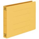 （まとめ買い）プラス フラットファイル 紙バインダー 2穴 042NW A5E 黄10冊 【×5セット】