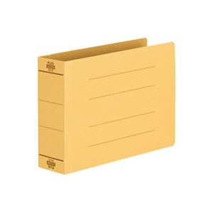 （まとめ買い）プラス フラットファイル 紙バインダー 2穴 厚とじNo.042SWイエロ10冊 【×3セット】
