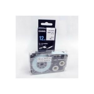 （まとめ買い）カシオ CASIO 配線マーカーテープ XR-12HMWE 12mm 【×5セット】