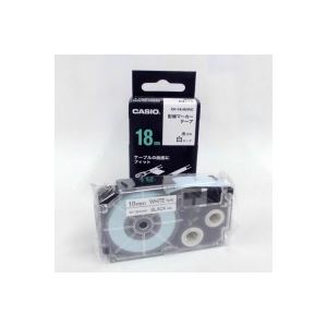 （まとめ買い）カシオ CASIO 配線マーカーテープ XR-18HMWE 18mm 【×3セット】