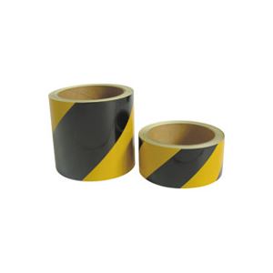 （まとめ買い）熱田資材 安全反射標識テープ 45mm×10m 斜めシマ 【×3セット】
