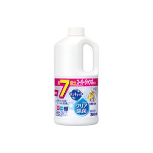 （まとめ買い）花王 キュキュット クリア除菌 詰替用 1380ml 【×5セット】