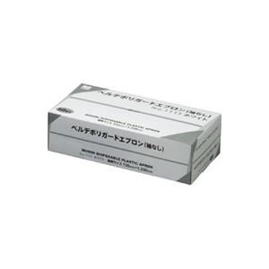 （まとめ買い）ミドリ安全 ベルデポリガードエプロン袖なし 白 50枚入 【×5セット】