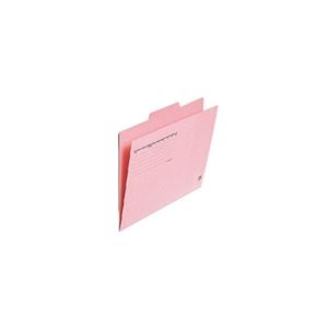 （まとめ買い）プラス カットフォルダー 3山 FL-063IF A4 桃 3枚【×20セット】