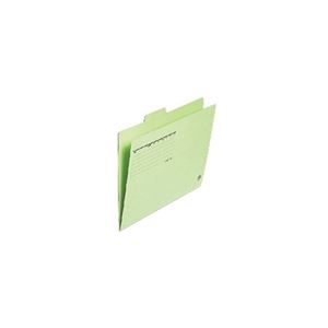 （まとめ買い）プラス カットフォルダー 4山 FL-064IF A4 緑 4枚【×20セット】