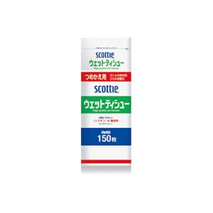 （まとめ買い）クレシア スコッティ ウェットティシュー 詰替用 【×10セット】