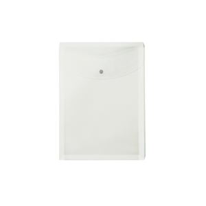 （まとめ買い）プラス ポケット付エンベロープ 縦型マチ付 透明 【×20セット】