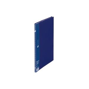 （まとめ買い）プラス クリアファイル10P FC-121EL A4Sネイビー 【×20セット】