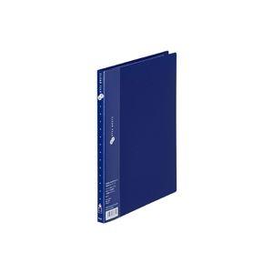 （まとめ買い）プラス クリアファイル20P FC-132EL B5Sネイビー 【×20セット】