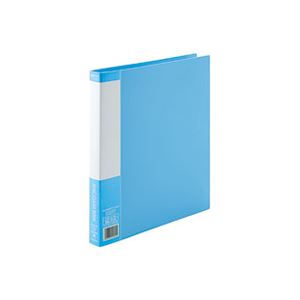 （まとめ買い）ジョインテックス リング式クリアーブック D051J-BL 青1冊 【×10セット】